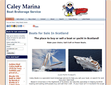 Tablet Screenshot of caleyboats.co.uk